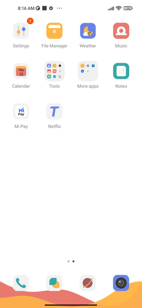 Simple color screenshot