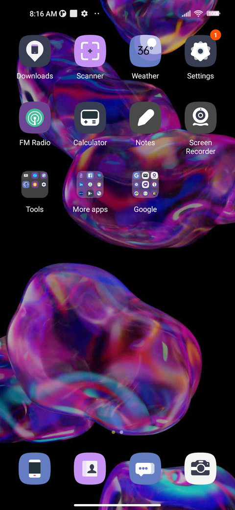 Dancing bubble screenshot