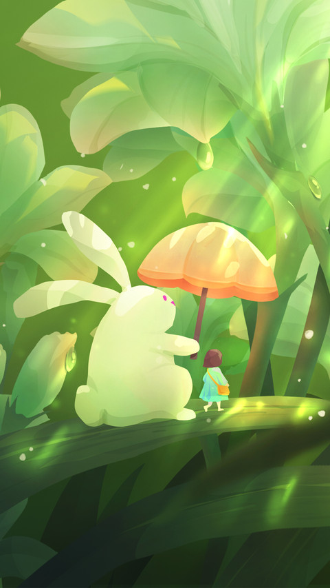 The girl and the rabbit screenshot