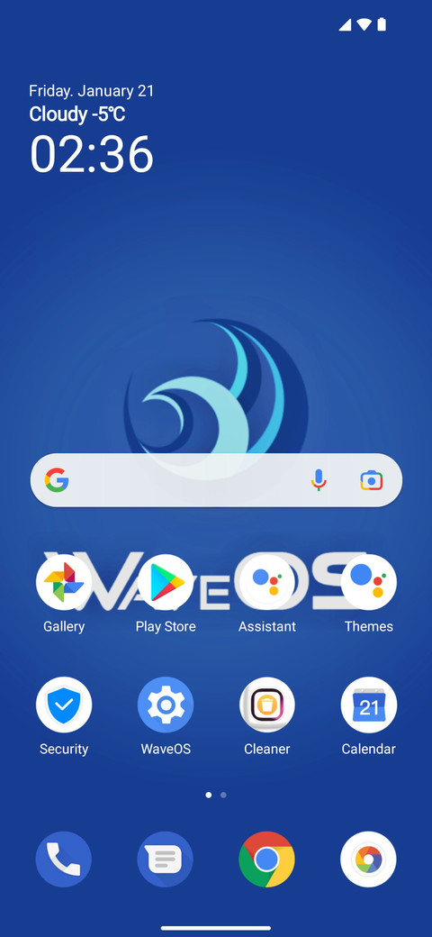 WaveOS screenshot