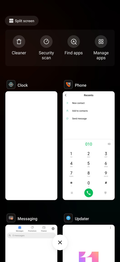 Orange screenshot
