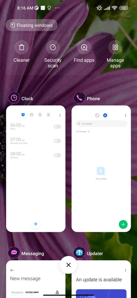 daisy purple screenshot