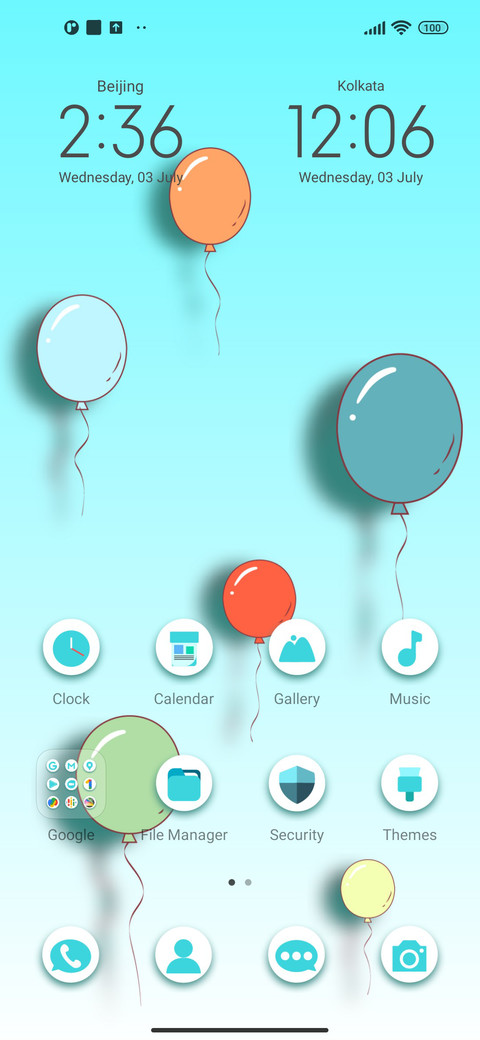 Colorful balloons screenshot