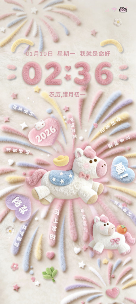 毛绒烟火 发财小马 screenshot