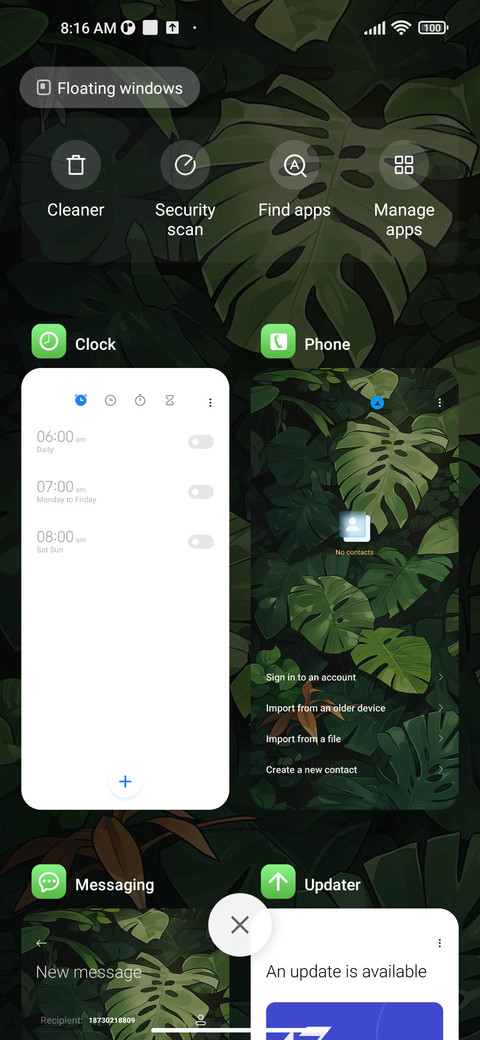 Rainforest Clock screenshot