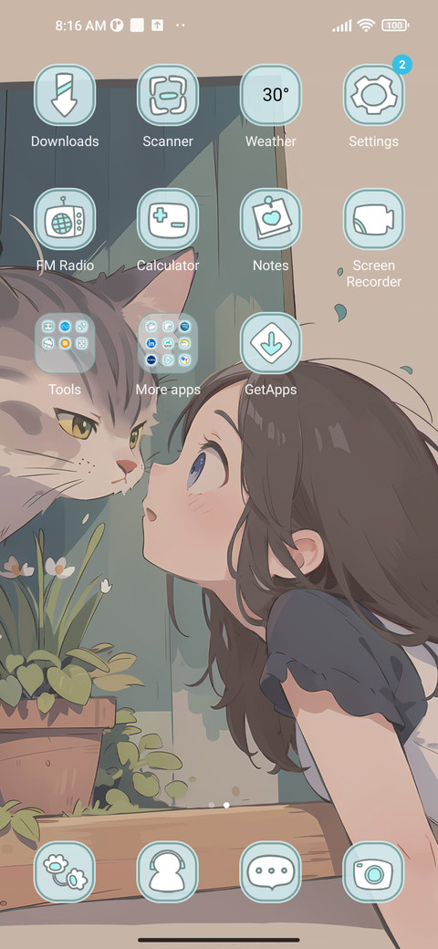 Eye contact cats screenshot