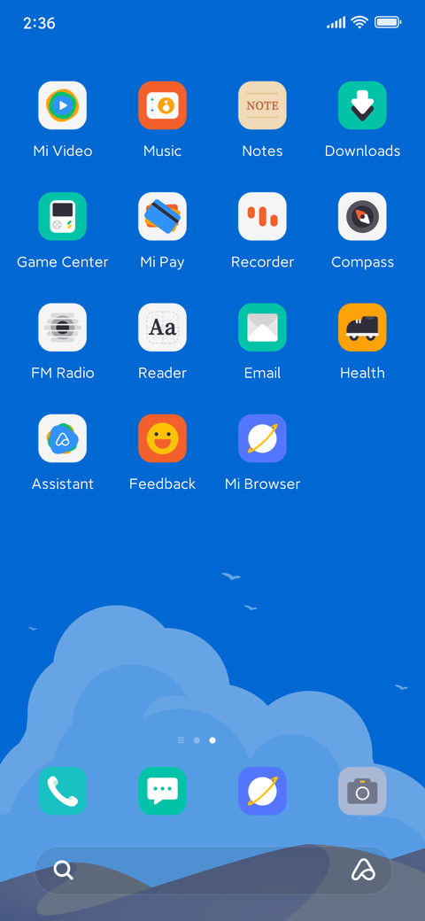 Blue sky desert screenshot