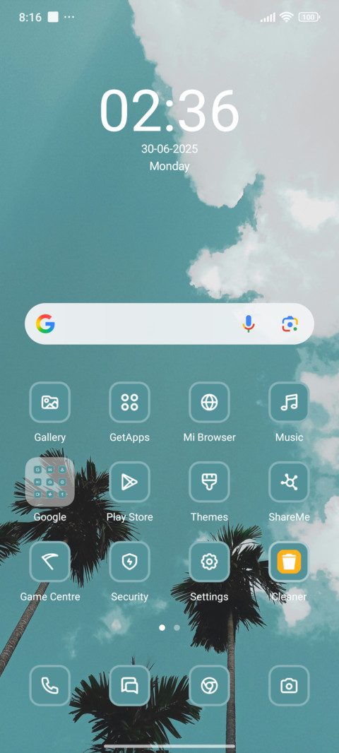 Teal Summer screenshot
