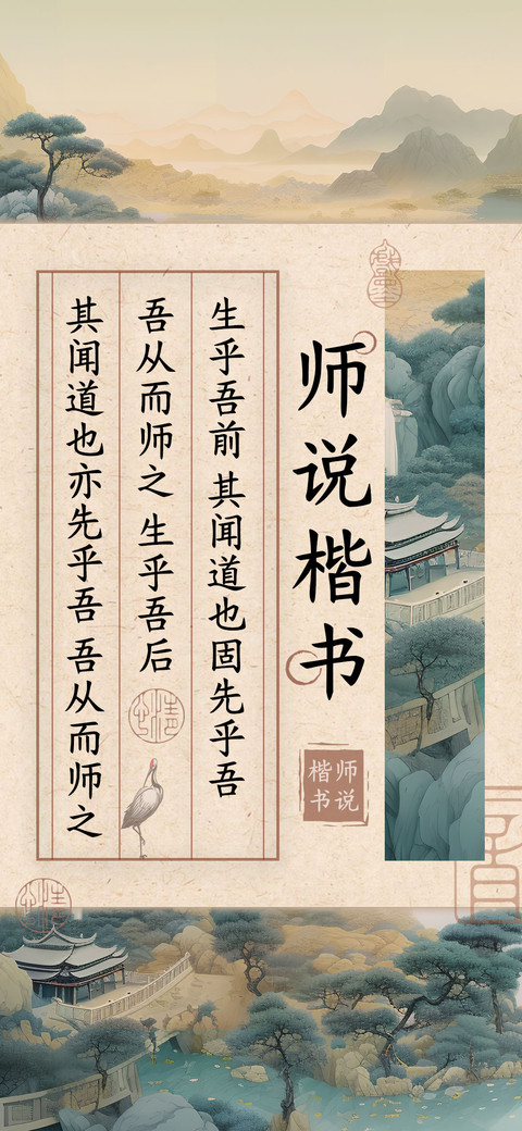 师说楷书 screenshot