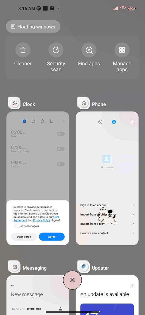 Two-pattern puppy screenshot
