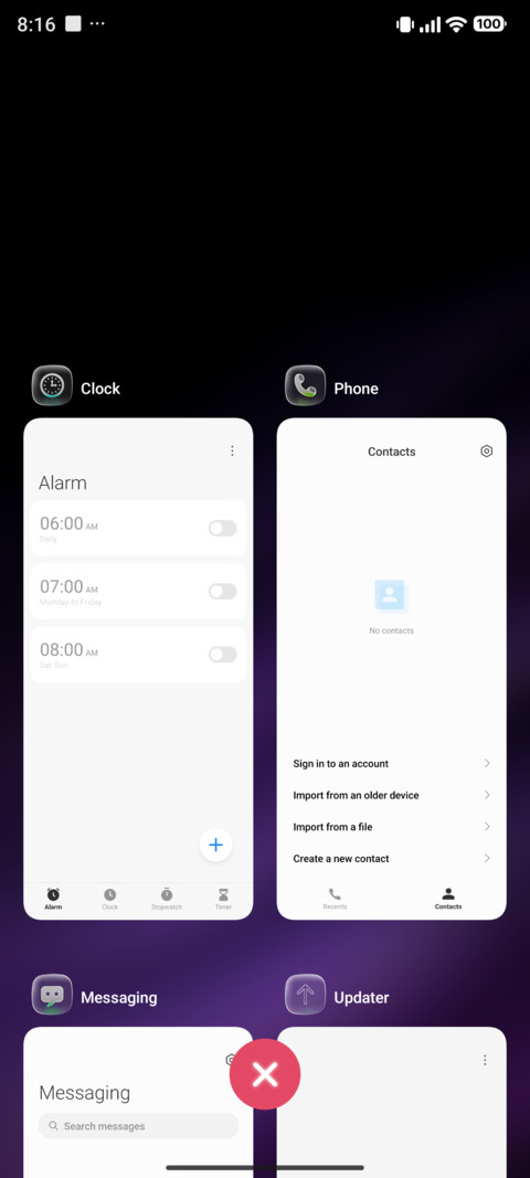 Calm screenshot