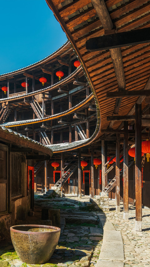 Antique the earthen building in fujian province screenshot