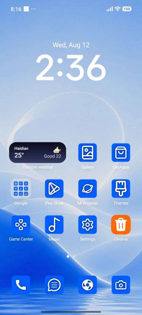 Light Blue screenshot