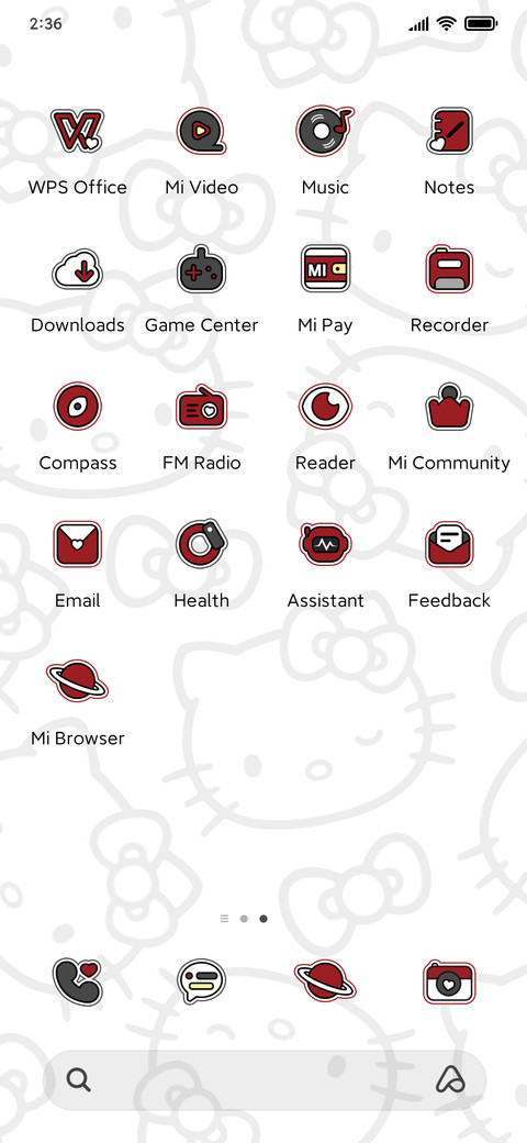 Hello Kitty red screenshot