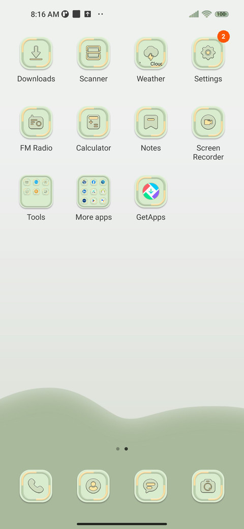 Fresh grass green screenshot