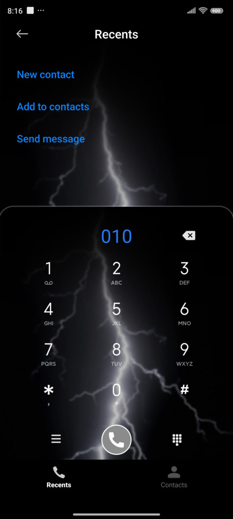 Night rain screenshot