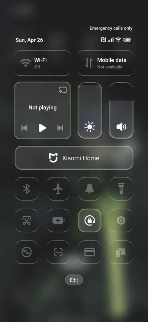 Semitransparent screenshot