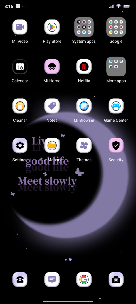 Moonlight Purple screenshot