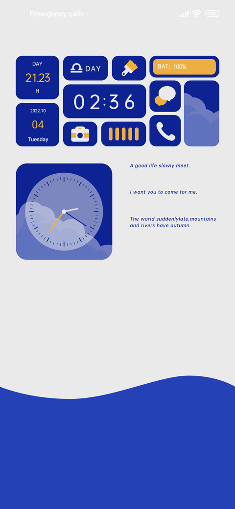 Klein blue screenshot