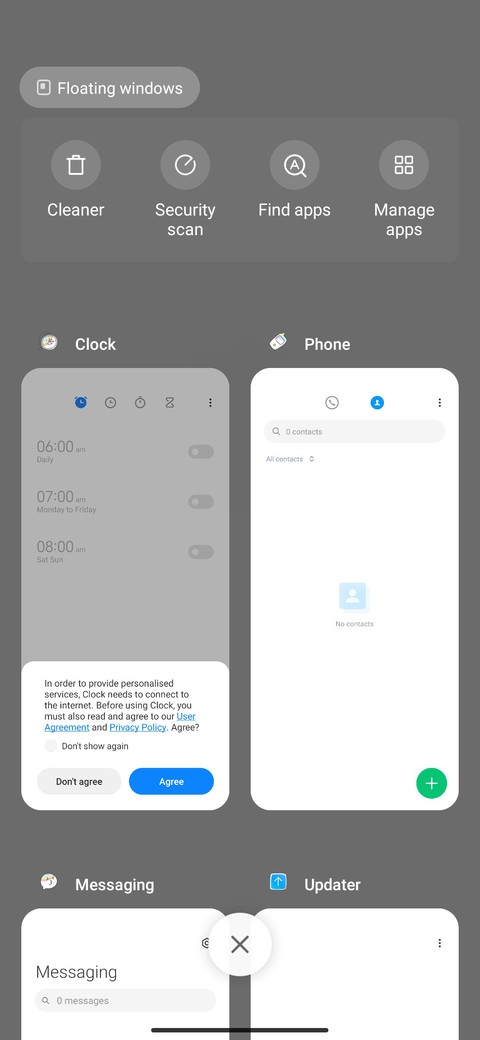 Element switching screenshot