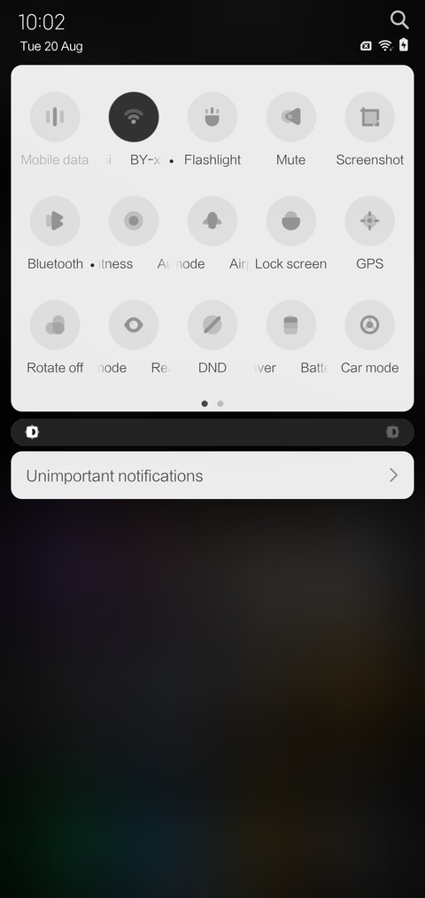 White v10 screenshot