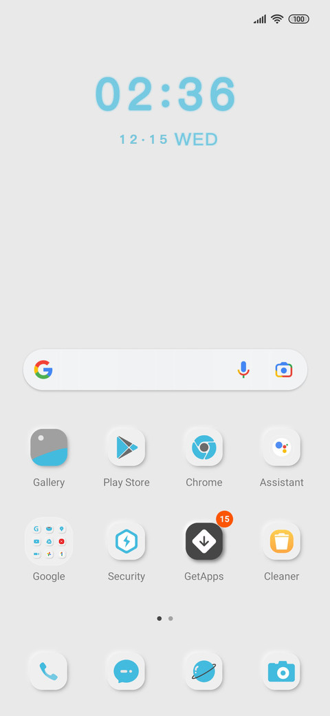 Cyan lightt screenshot