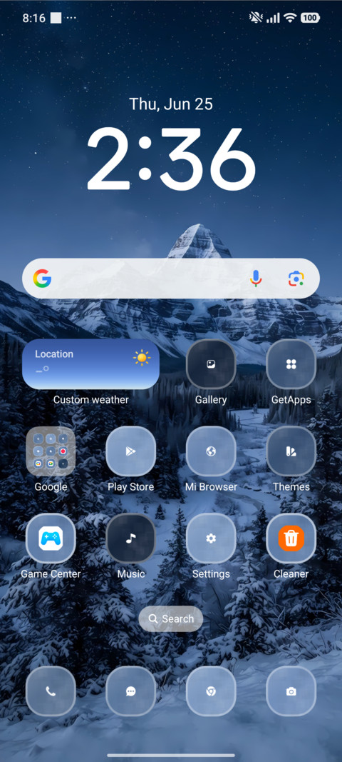 Snowy Peaks screenshot