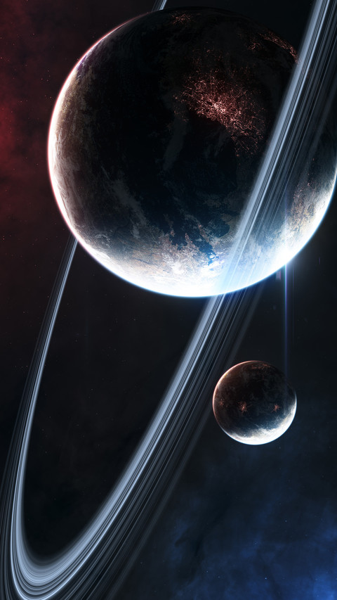 宇宙中的行星环 screenshot
