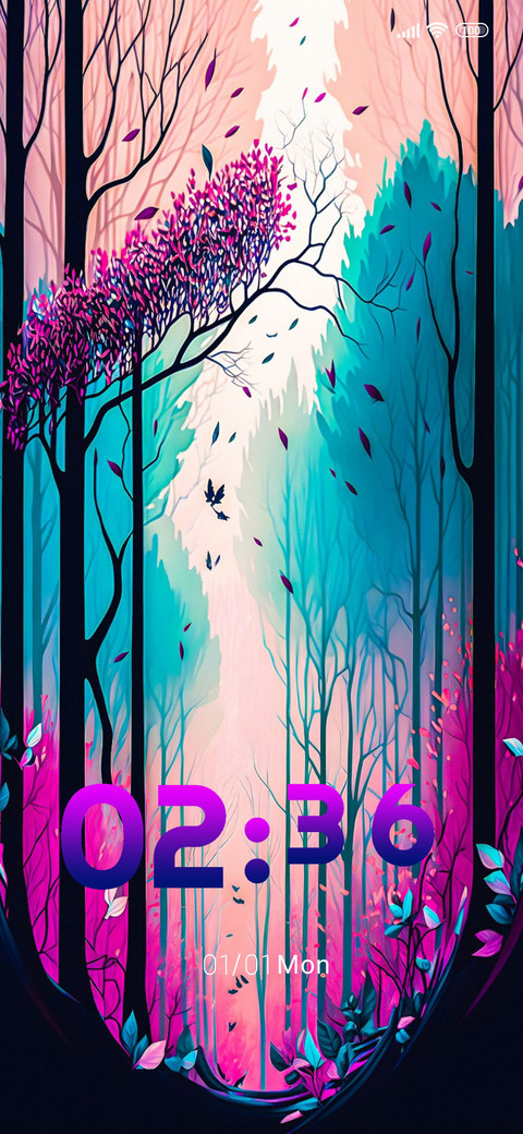 pastel trees screenshot