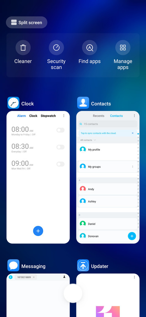 Huawei P30 dual dark screenshot