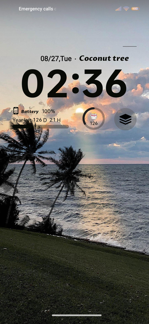 Sunset at sea screenshot