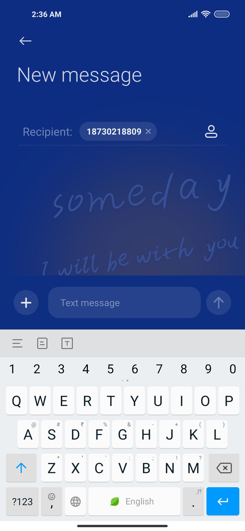 Klein blue screenshot