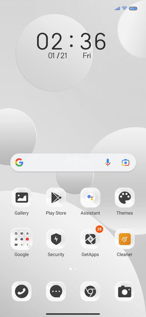 Simple White screenshot
