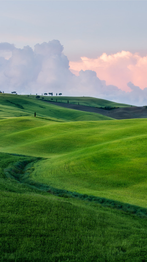 Scenic views of Tuscany at sunset screenshot