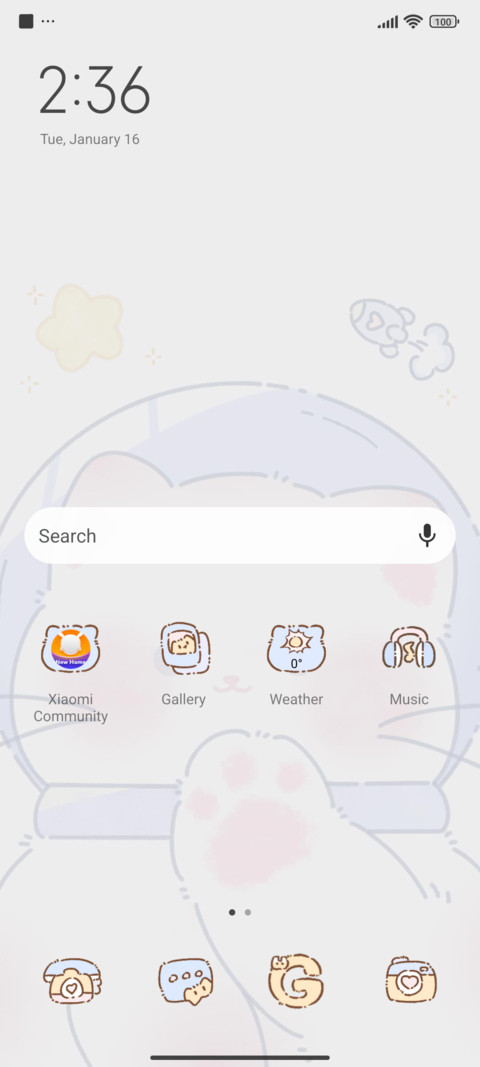 Cute Space Kitty screenshot