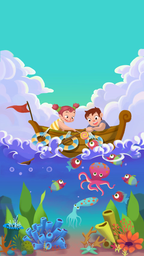 Children's Day illustration screenshot