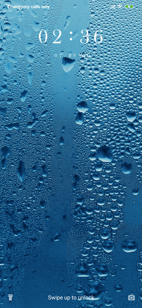 Rainy Drops - Blue_3MDS screenshot