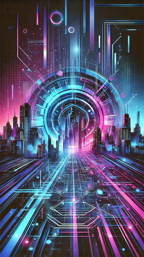 cyberpunk wallpaper screenshot