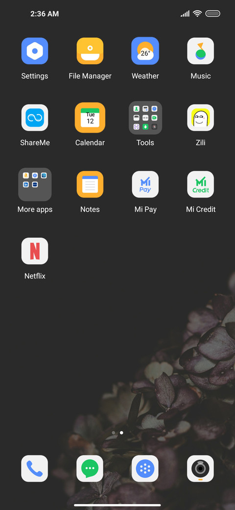 black and flower screenshot