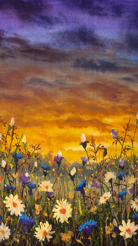 Landscape oil painting screenshot