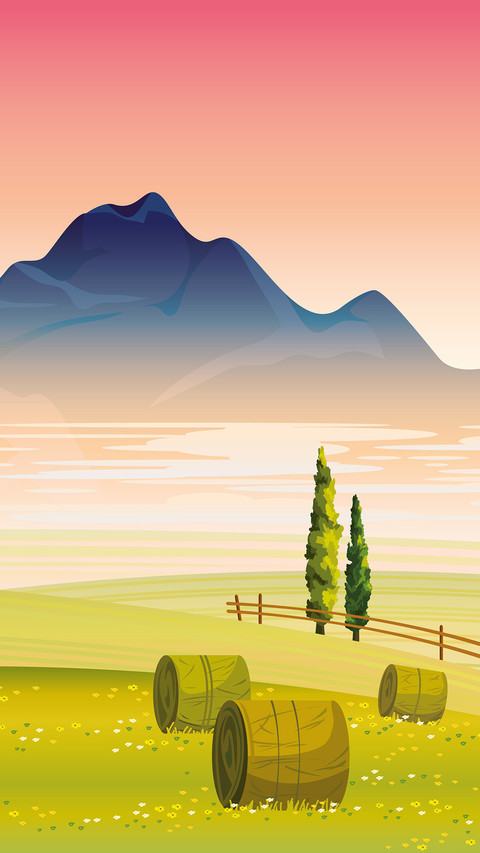 Simple natural illustration background screenshot