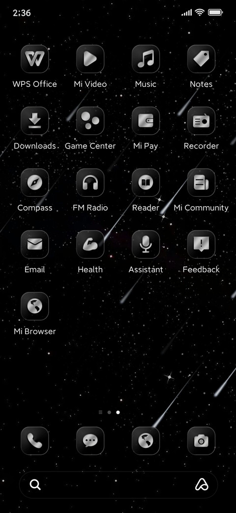 Star trails screenshot