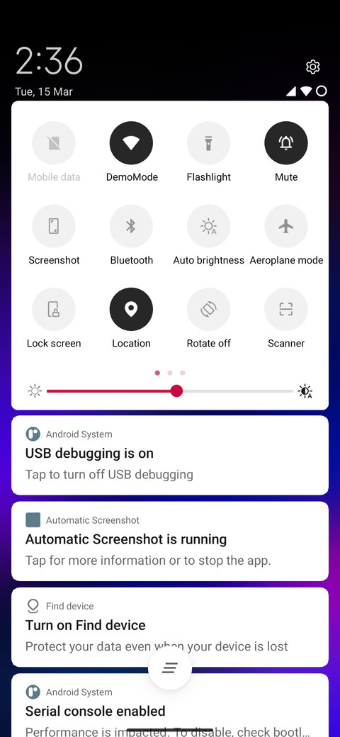 OxygenOS screenshot