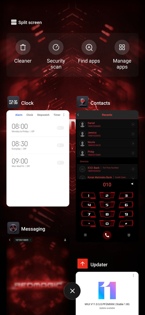 Stock Nubia Red Magic v10 screenshot