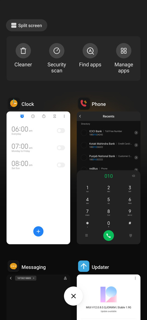 Elegant black screenshot
