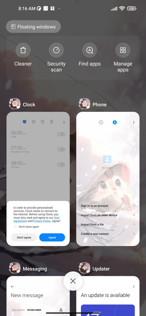 Cats Watch Snow screenshot
