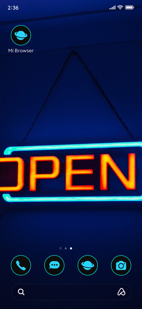 Neon sign screenshot
