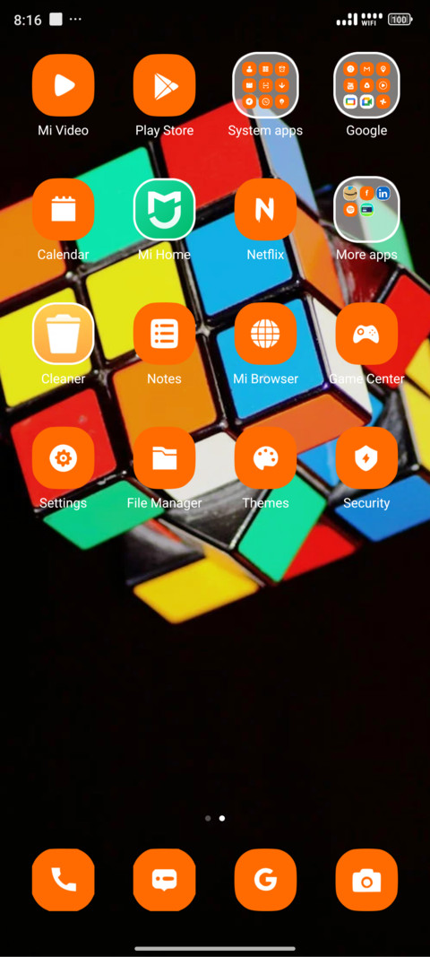 colorful cube screenshot