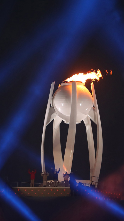 Pyeongchang winter olympics opening ceremony screenshot