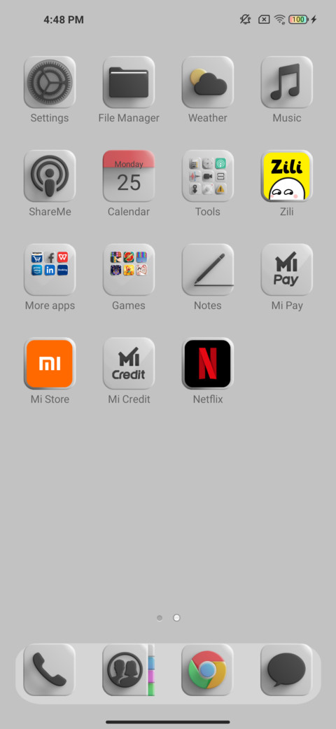 ios style screenshot